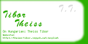 tibor theiss business card